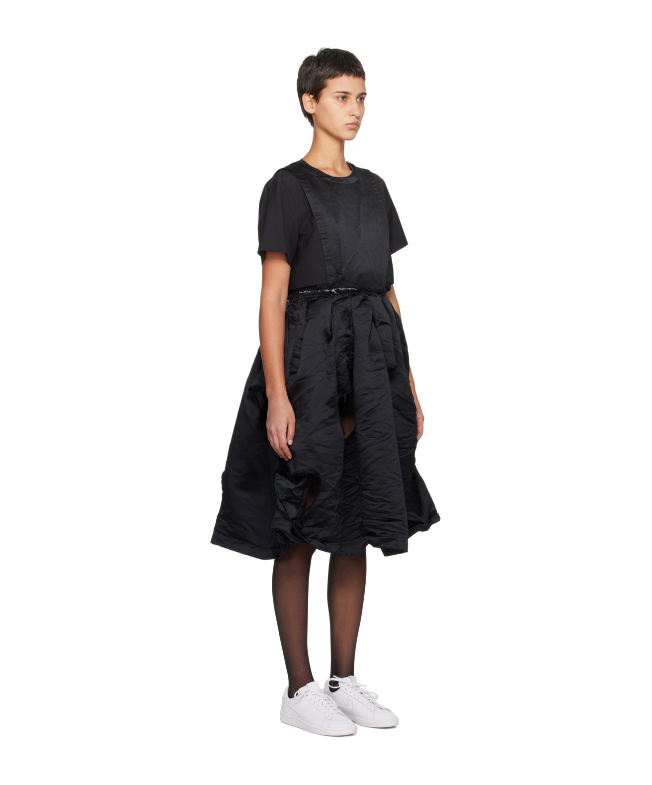 COMME DES GARÇONS HOLLOWED-OUT DETAIL DRESS 