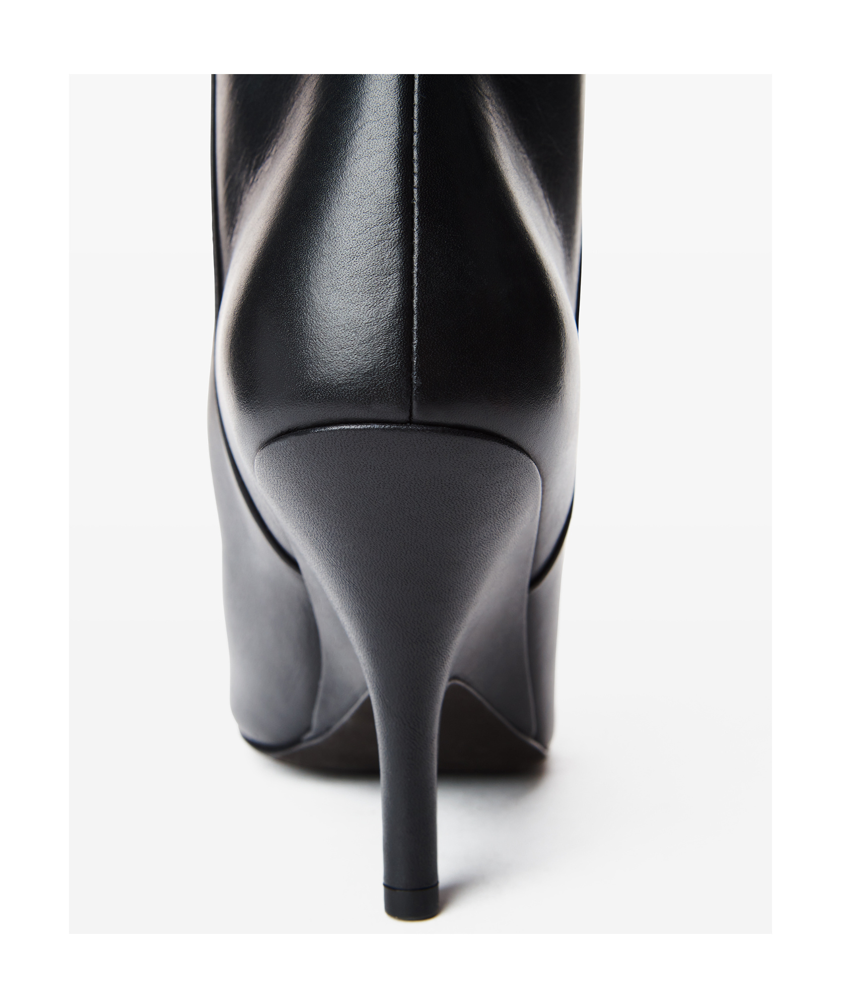 Alexander Wang Diablo Tall Boot With Open Back In Leather In Black