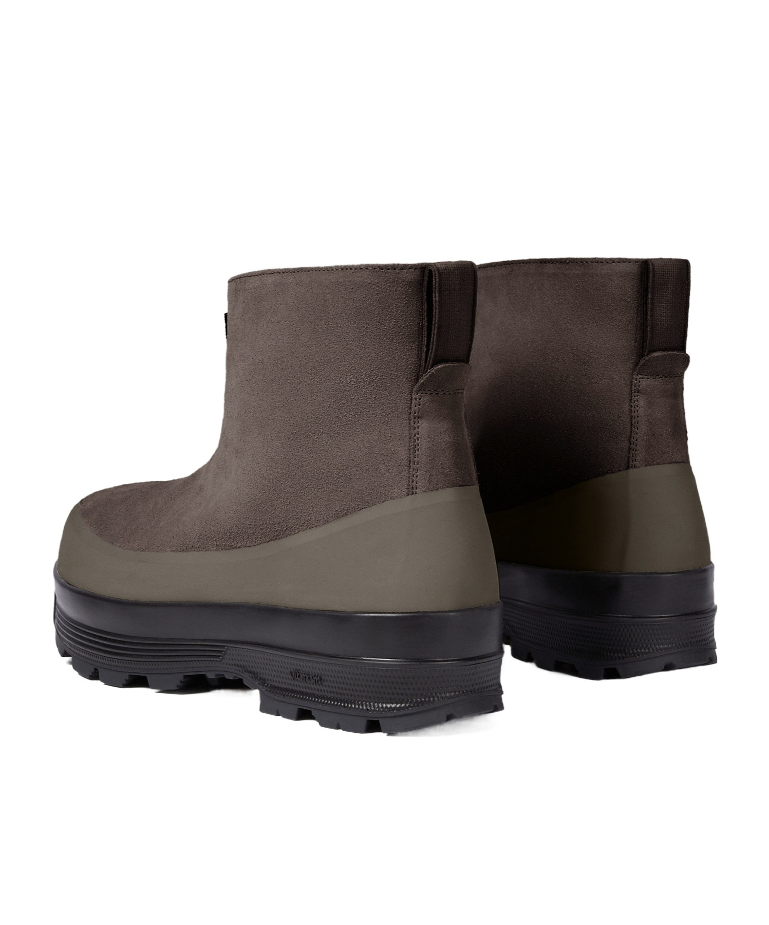 Stone Island Ankle Boot With Vibram Sole For Shock Absorption In Green
