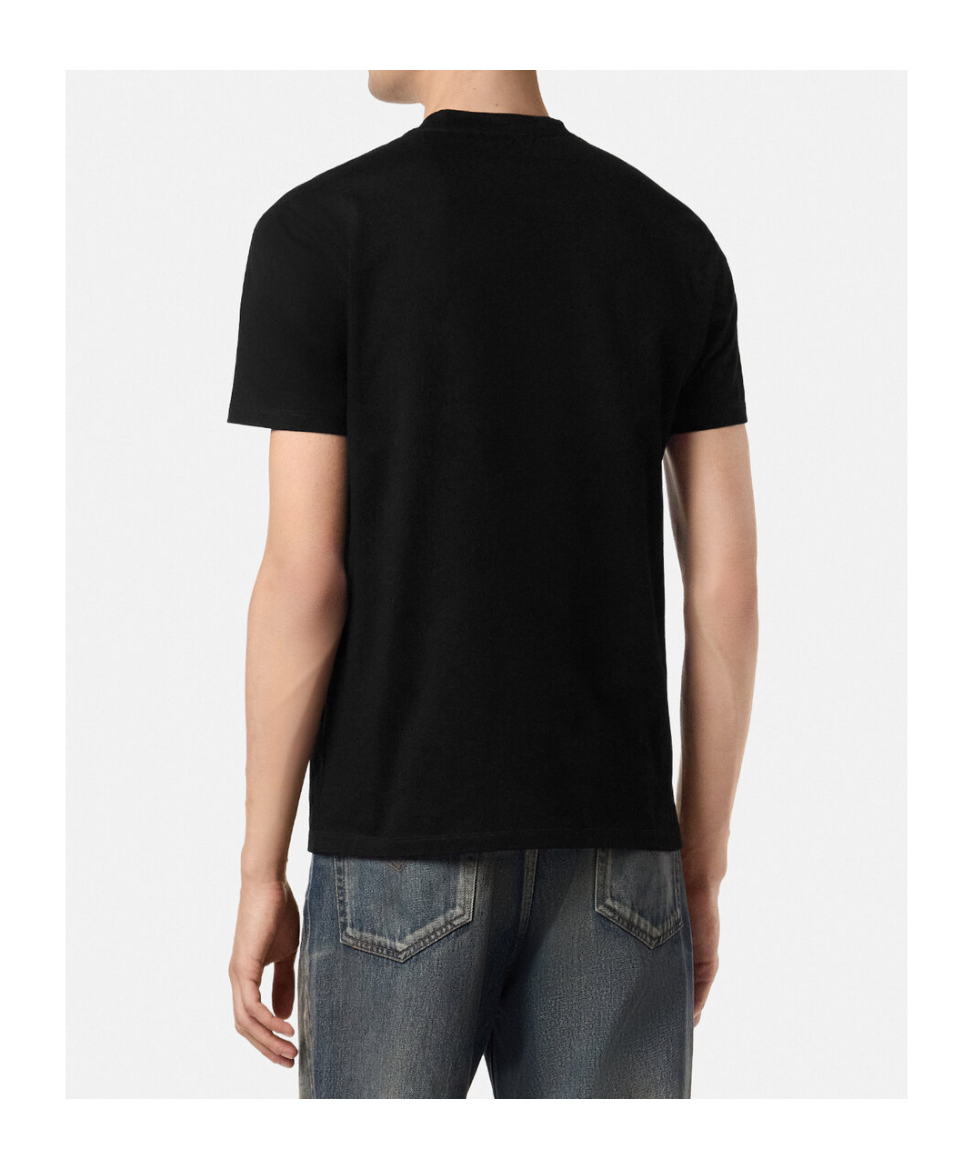 Versace Medusa-embellished T-shirt In Black