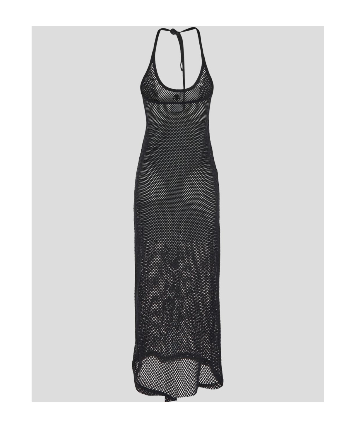 Shop Courrèges Mesh Cotton Dress