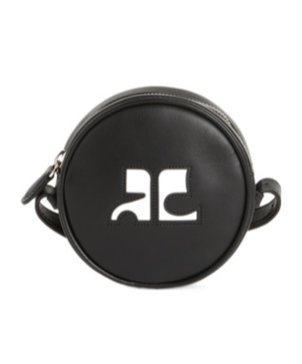Courrèges Small Reedition Circle Bag In Black