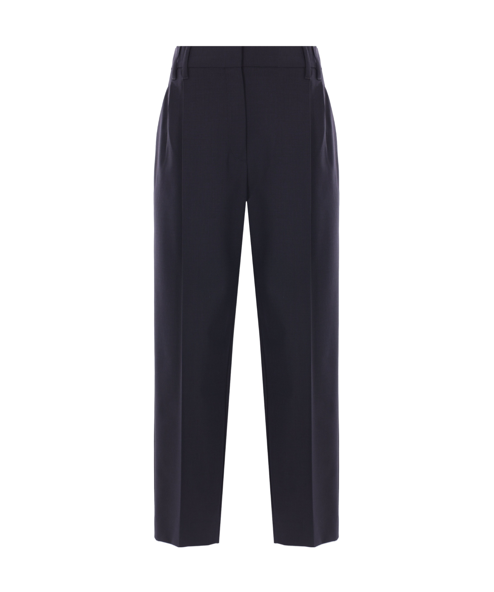 Brunello Cucinelli Belt Loops Slacks In Black