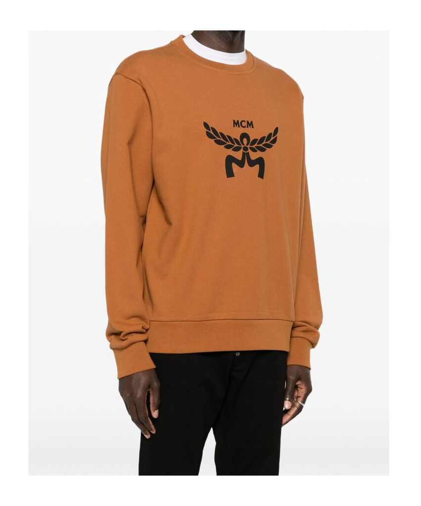 Mcm Cotton Sweatshirts In Orange