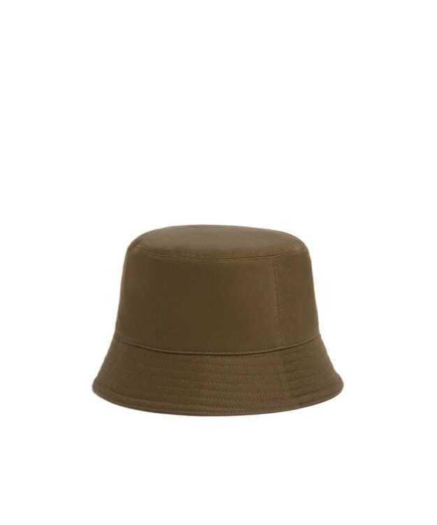 Marni Logo-embroidered Bucket Hat In Green