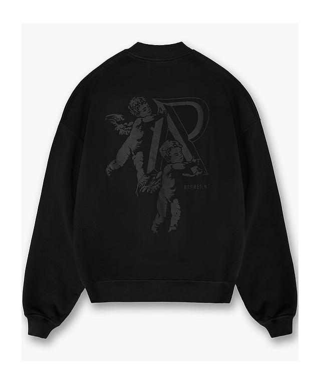 Represent Long-sleeved Sweater In Black