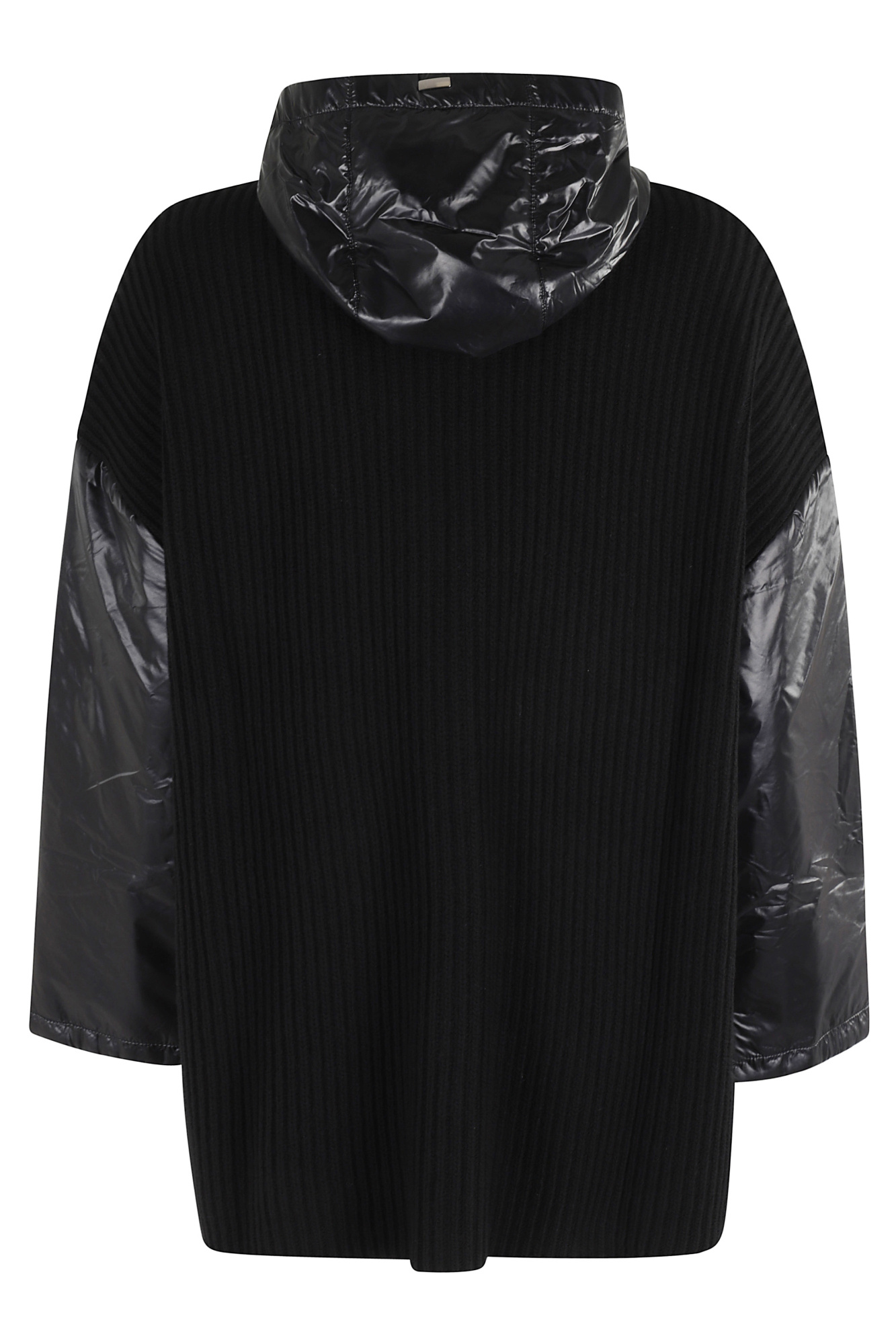 Herno Resort Jacket In Wool And Ultralight Nylon In Black