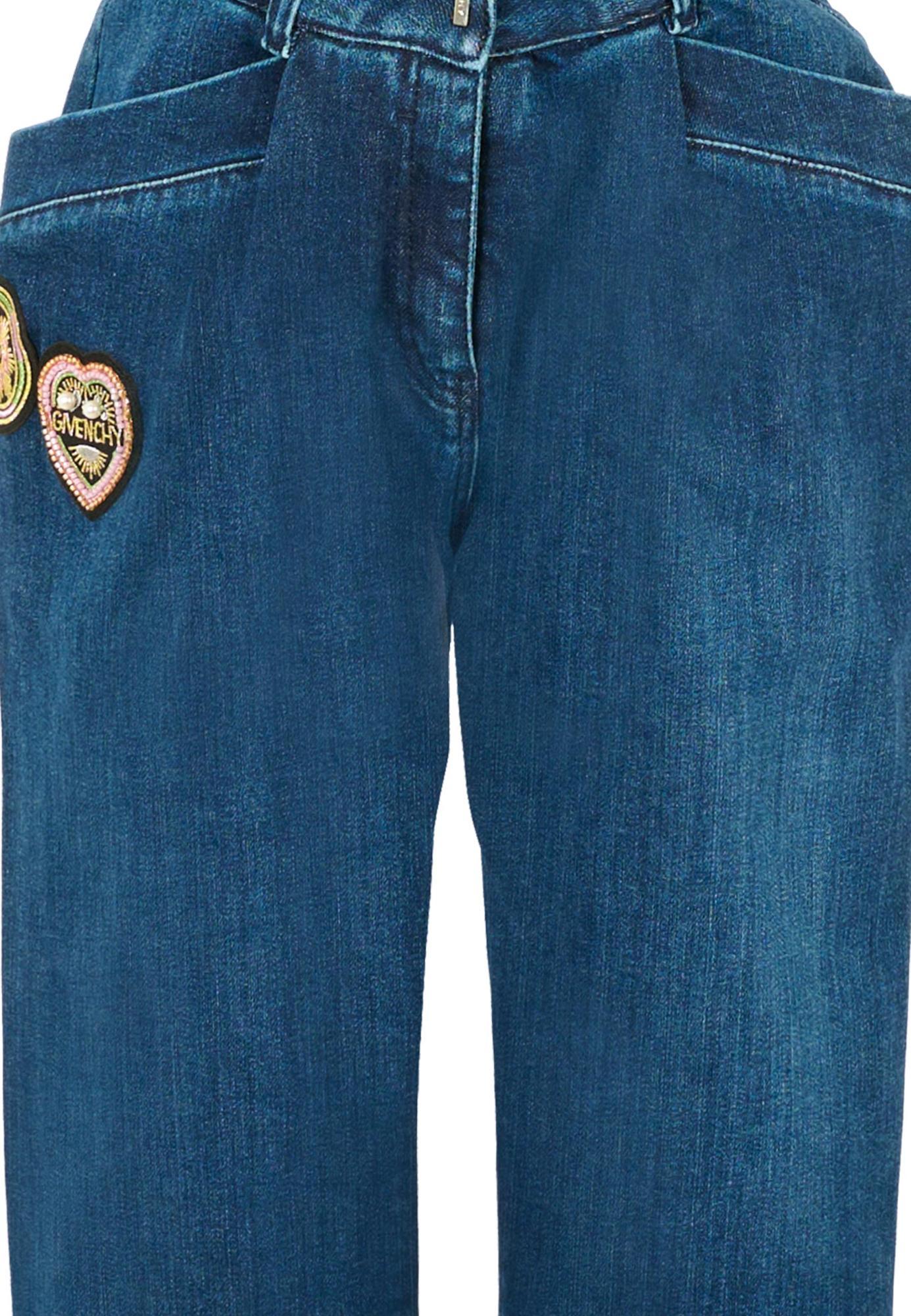 Givenchy Denim Trousers With Belt Loops In Blue