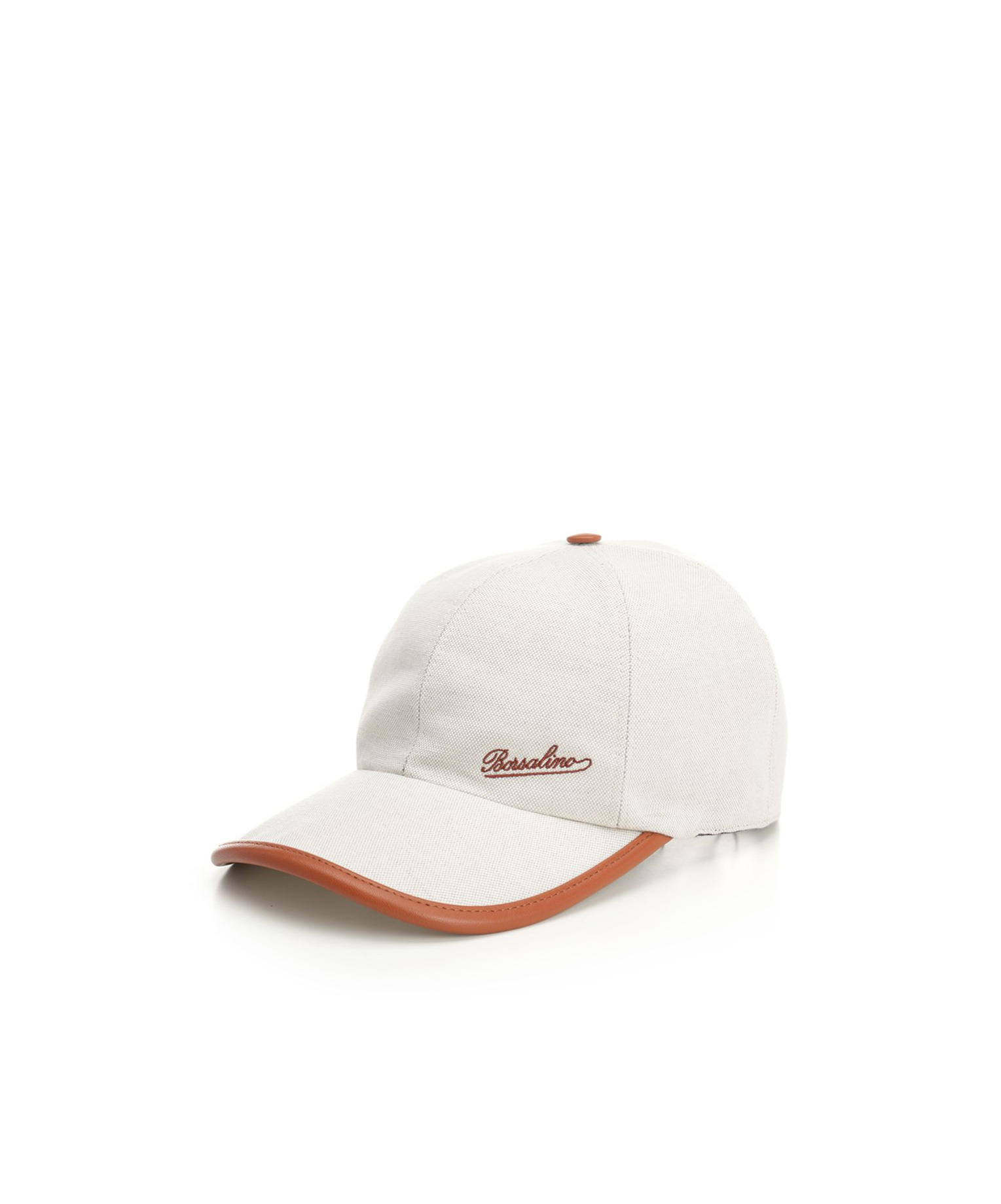 Borsalino Logo-embroidered Baseball Cap In White