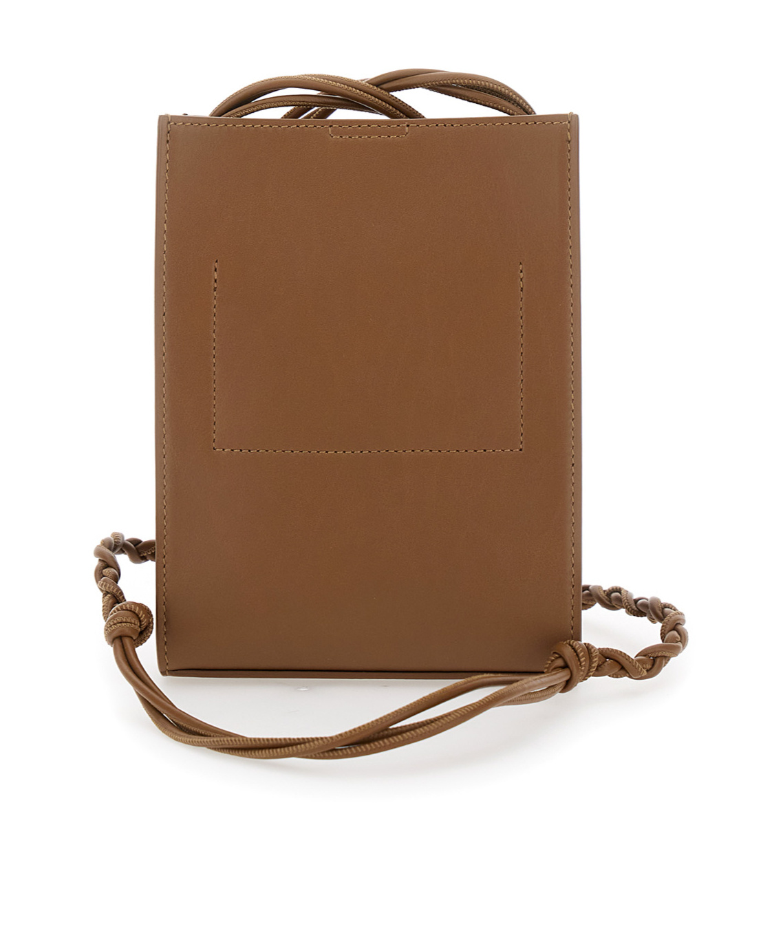 Jil Sander Square Shoulder Bag In Brown
