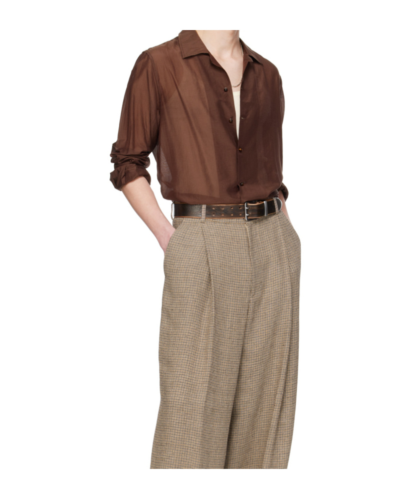 Bode Heartwood Shirt In Brown