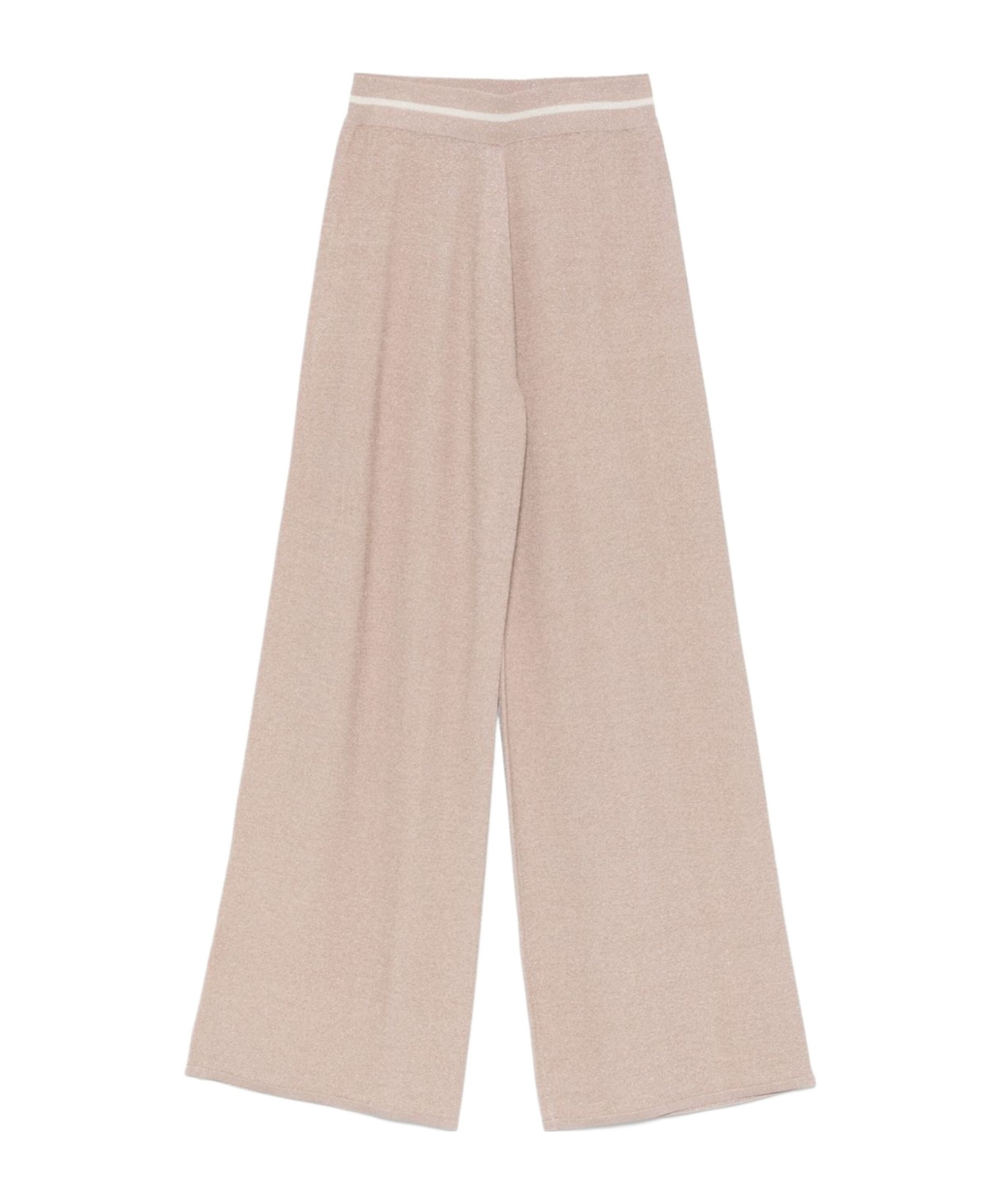 Liu •jo Lurex-embellished Trousers In Neutral