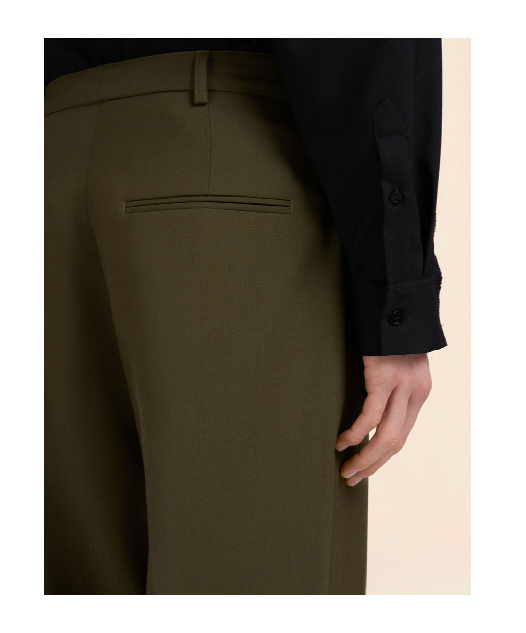 Marni Deep Green Wool Trousers In Green