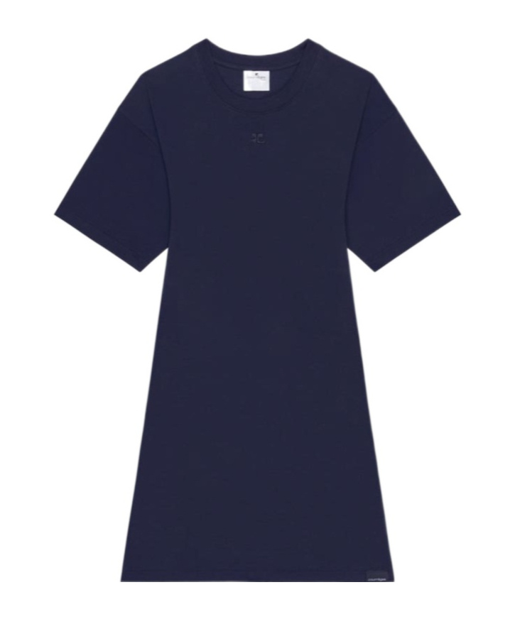 Courrèges Mini Dress Ac Cotton In Black