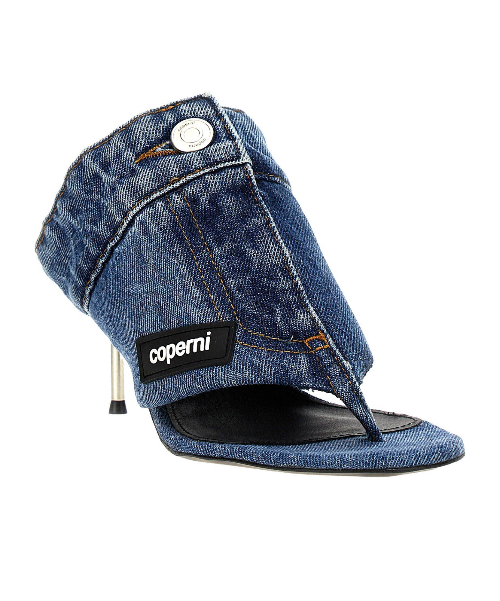 COPERNI DENIM HIGH-HEELED SANDALS