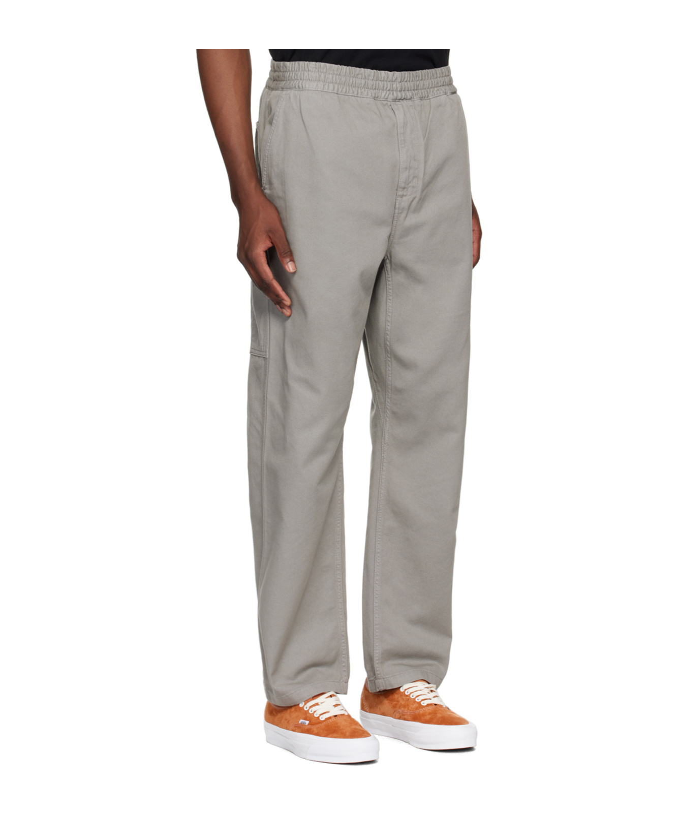 Carhartt Gray Flint Trousers In Gray