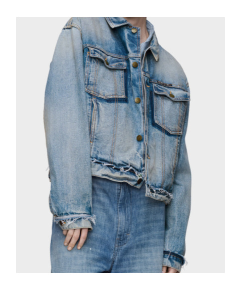 Maison Margiela Light Blue Cotton Denim Jacket