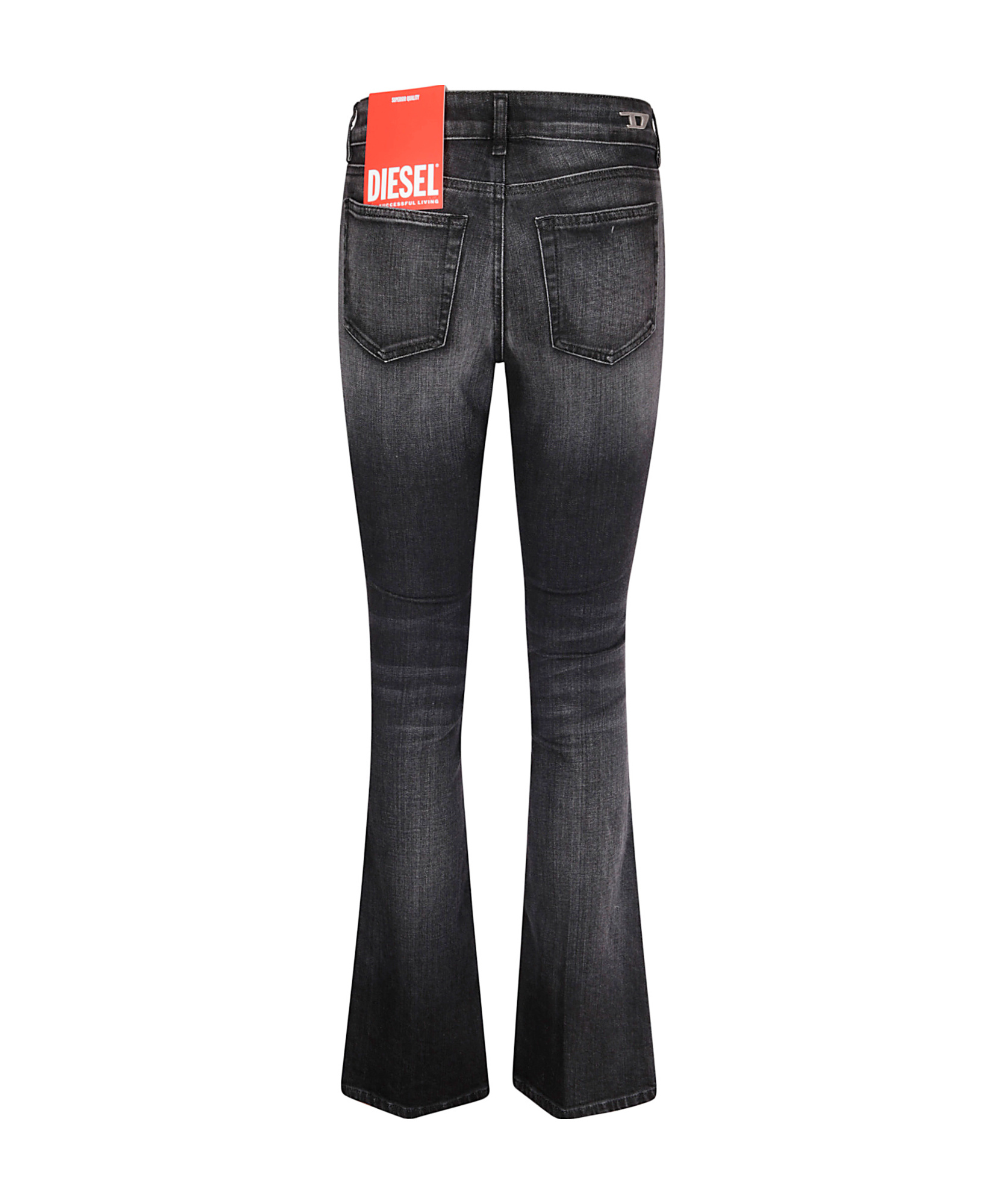 DIESEL WASHED BOOTCUT JEANS 