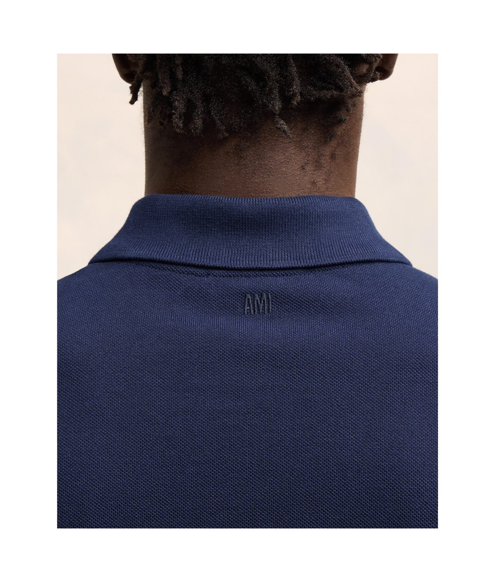 Ami Alexandre Mattiussi Ami Paris Ami Paris De Coeur Cotton Polo Shirt In Blue