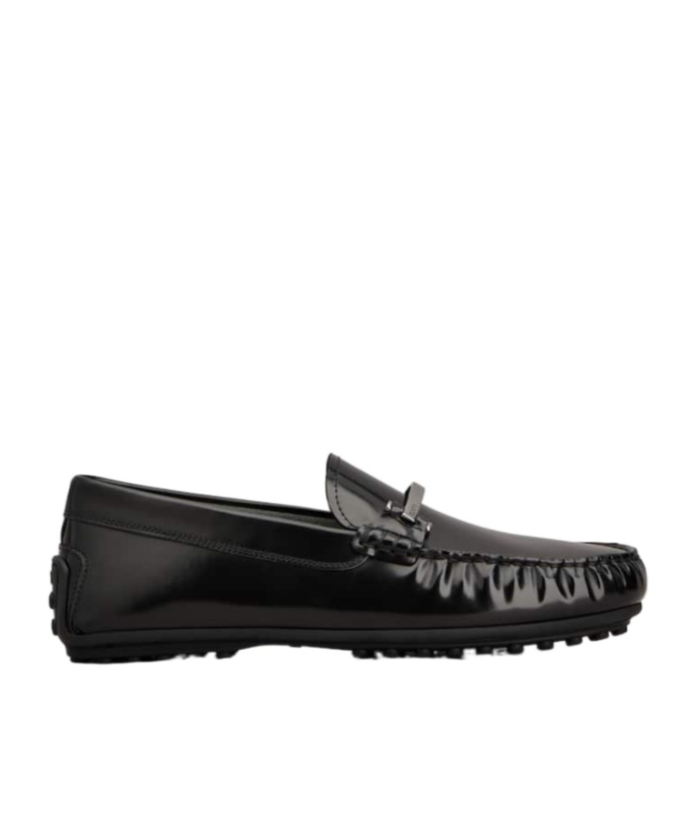 Tod's Round Toe Casual Shoes In Black