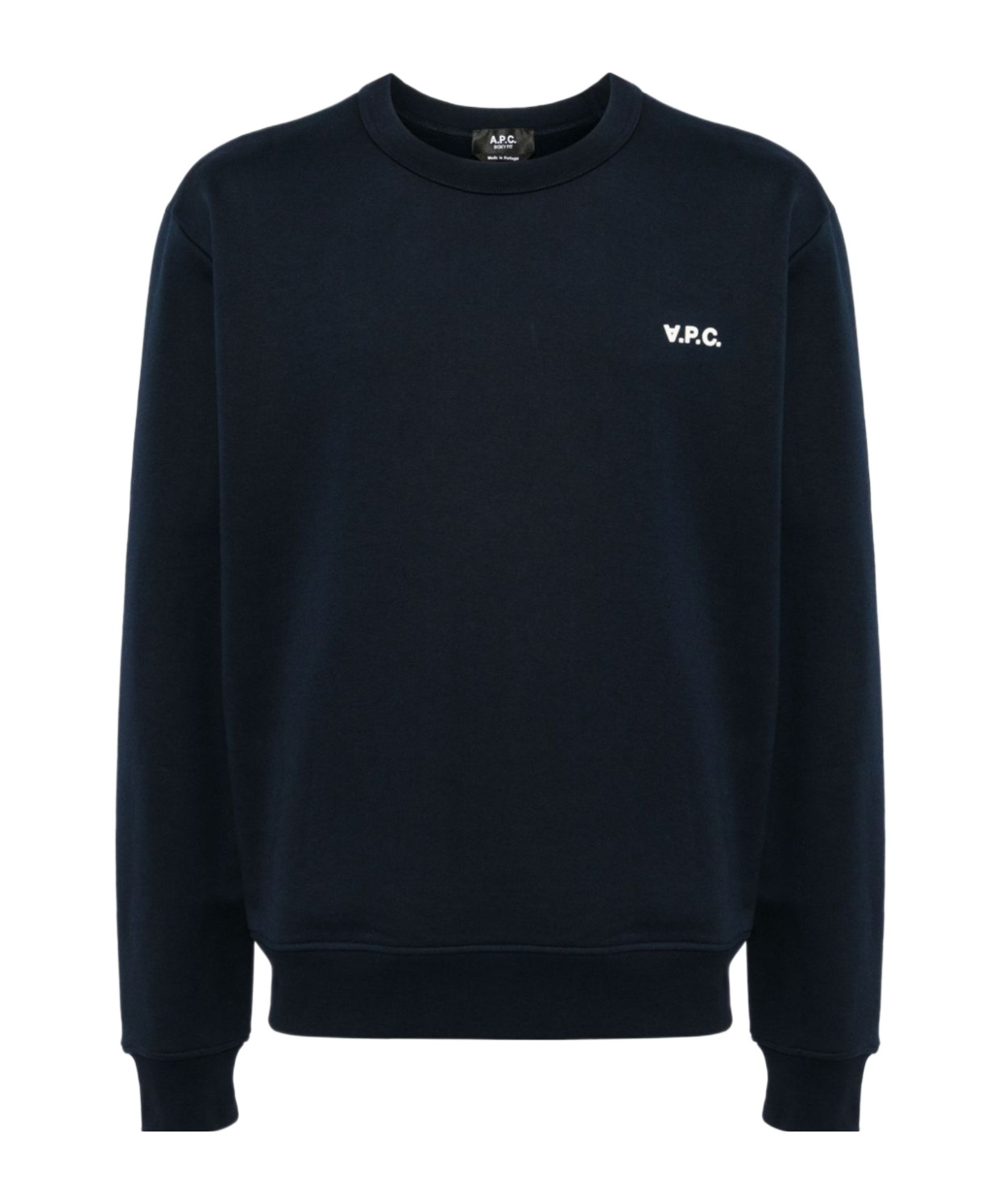 Apc Flocked-logo T-shirt In Black