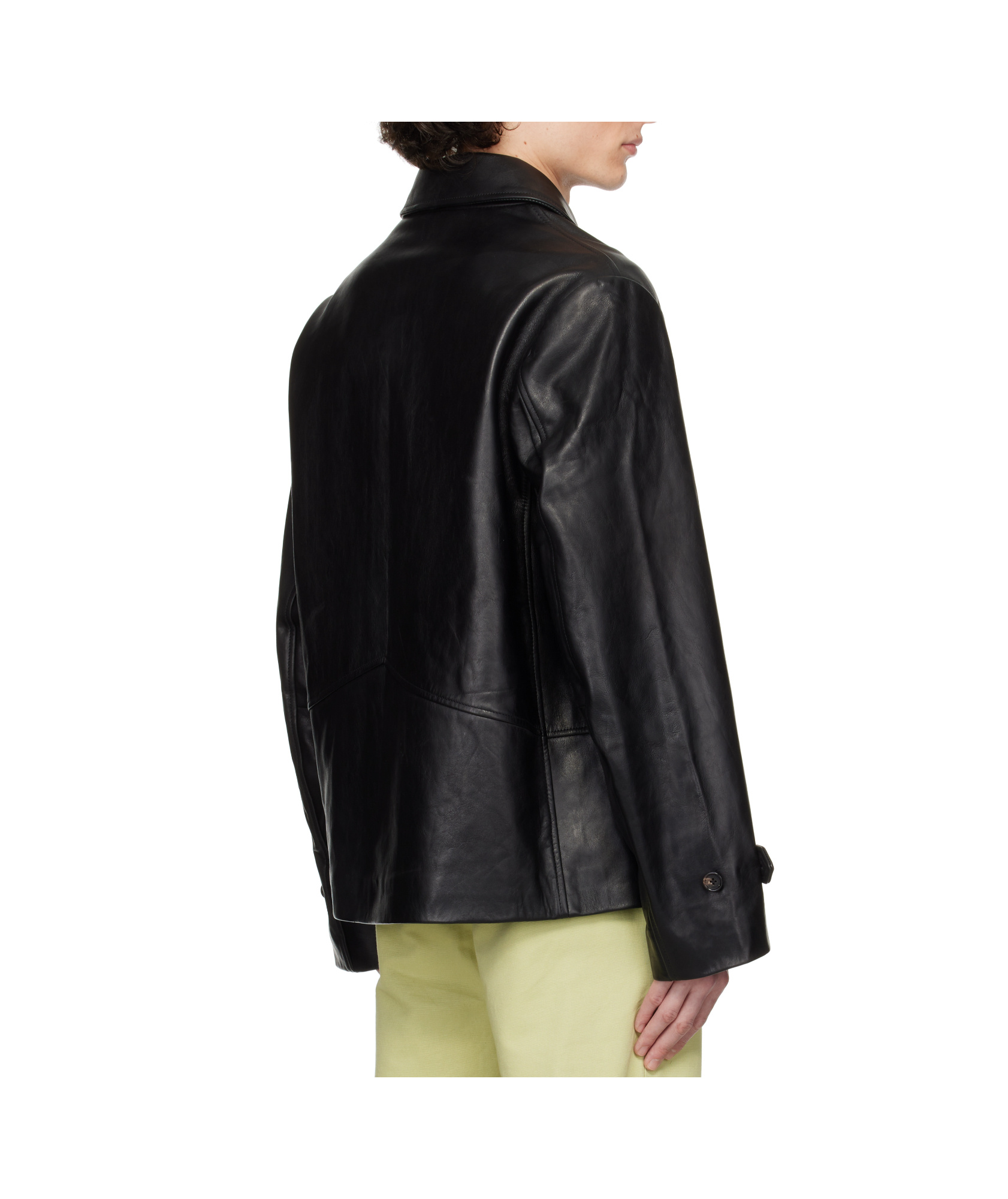 Bode Button-up Jacket In Black