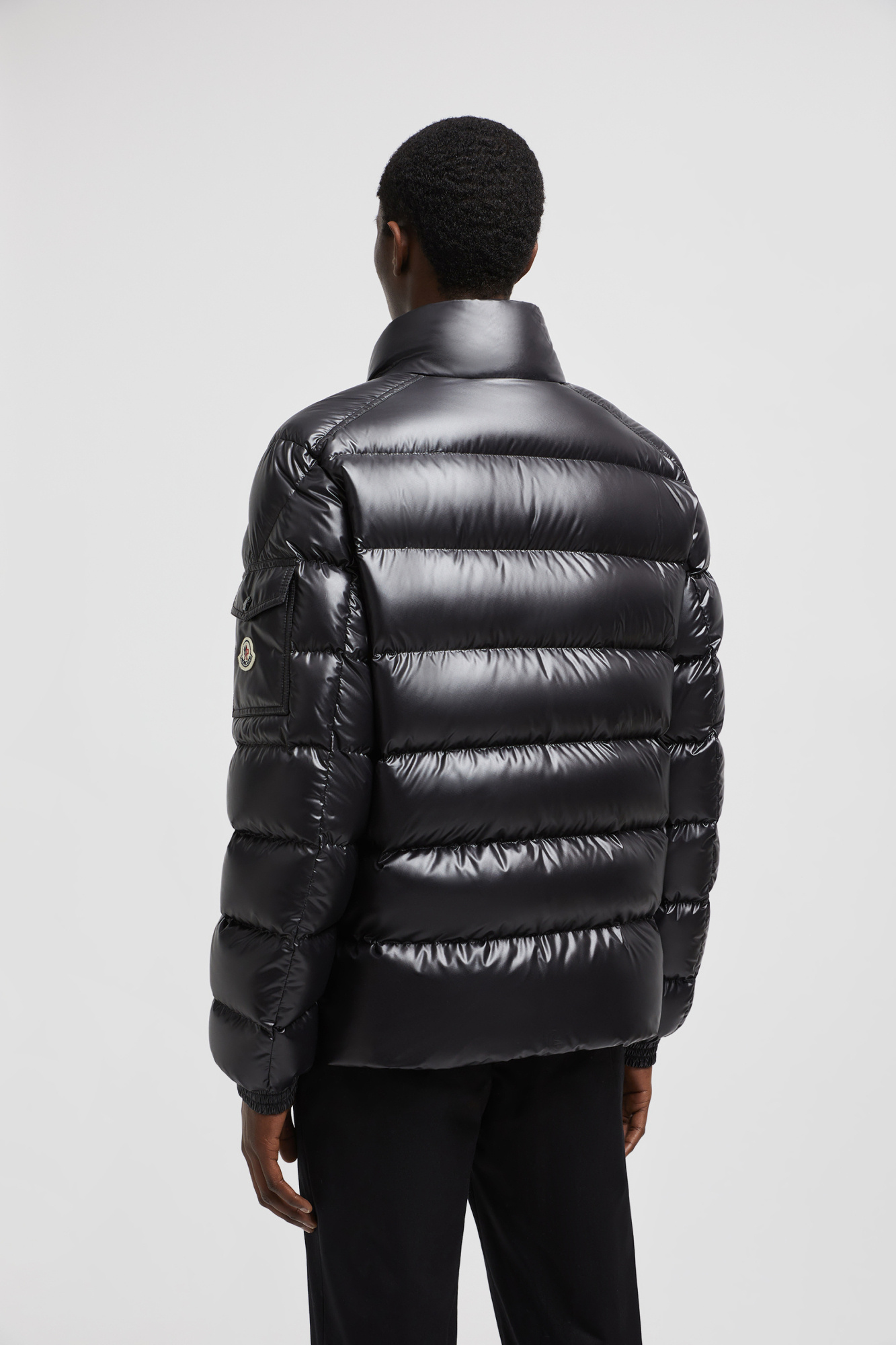 Shop Moncler Lule Short Down Jacket In Black