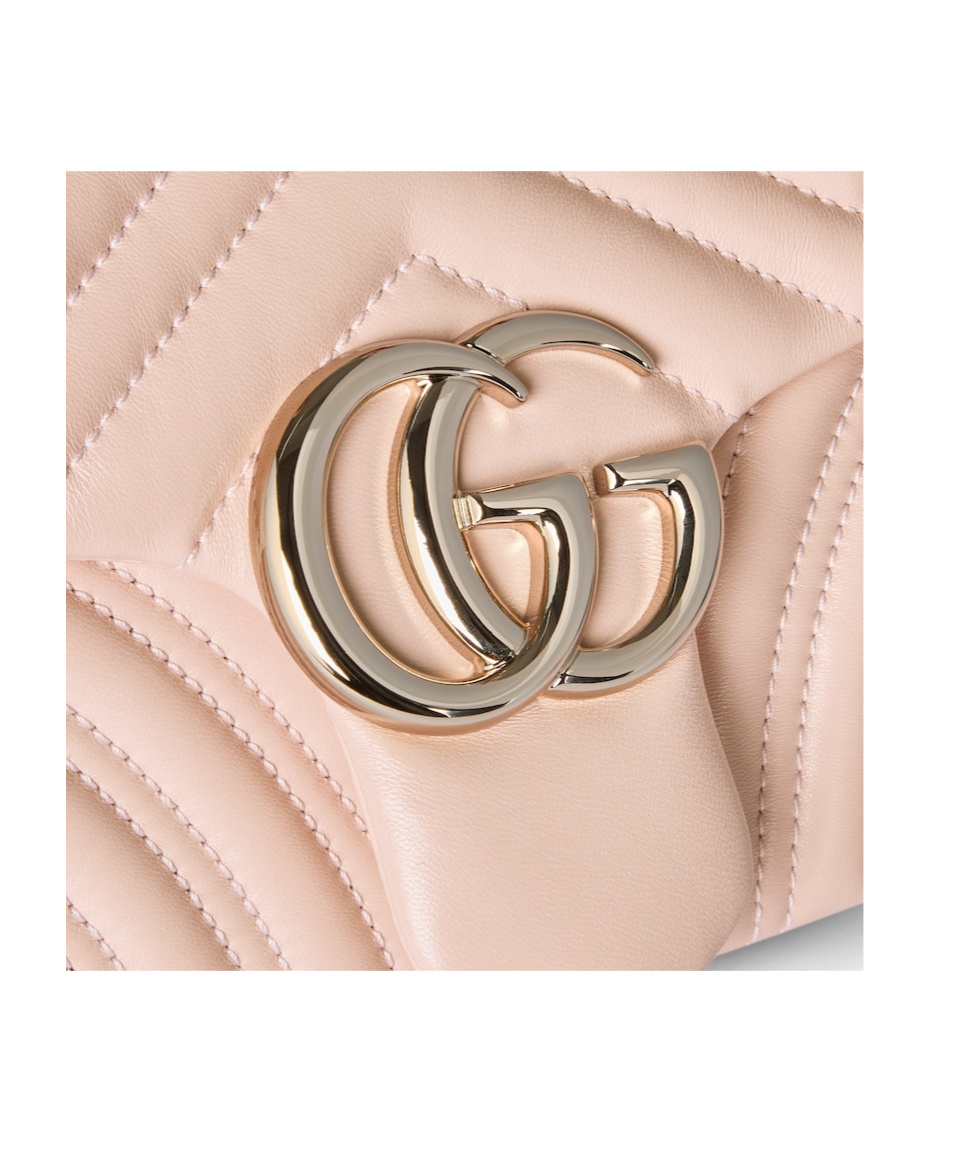 Gucci Gg Marmont Medium Shoulder Bag In Pink