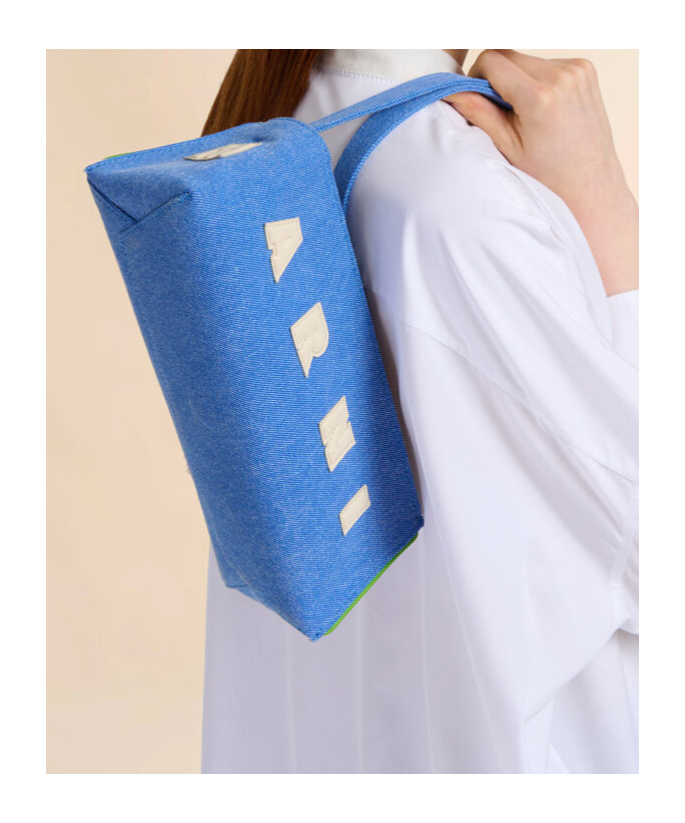 Marni Blue Denim Museo Baguette Bag