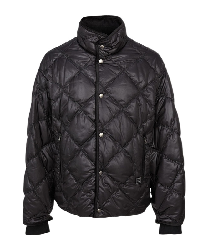 Wooyoungmi Logo Quilted Jacket In Black