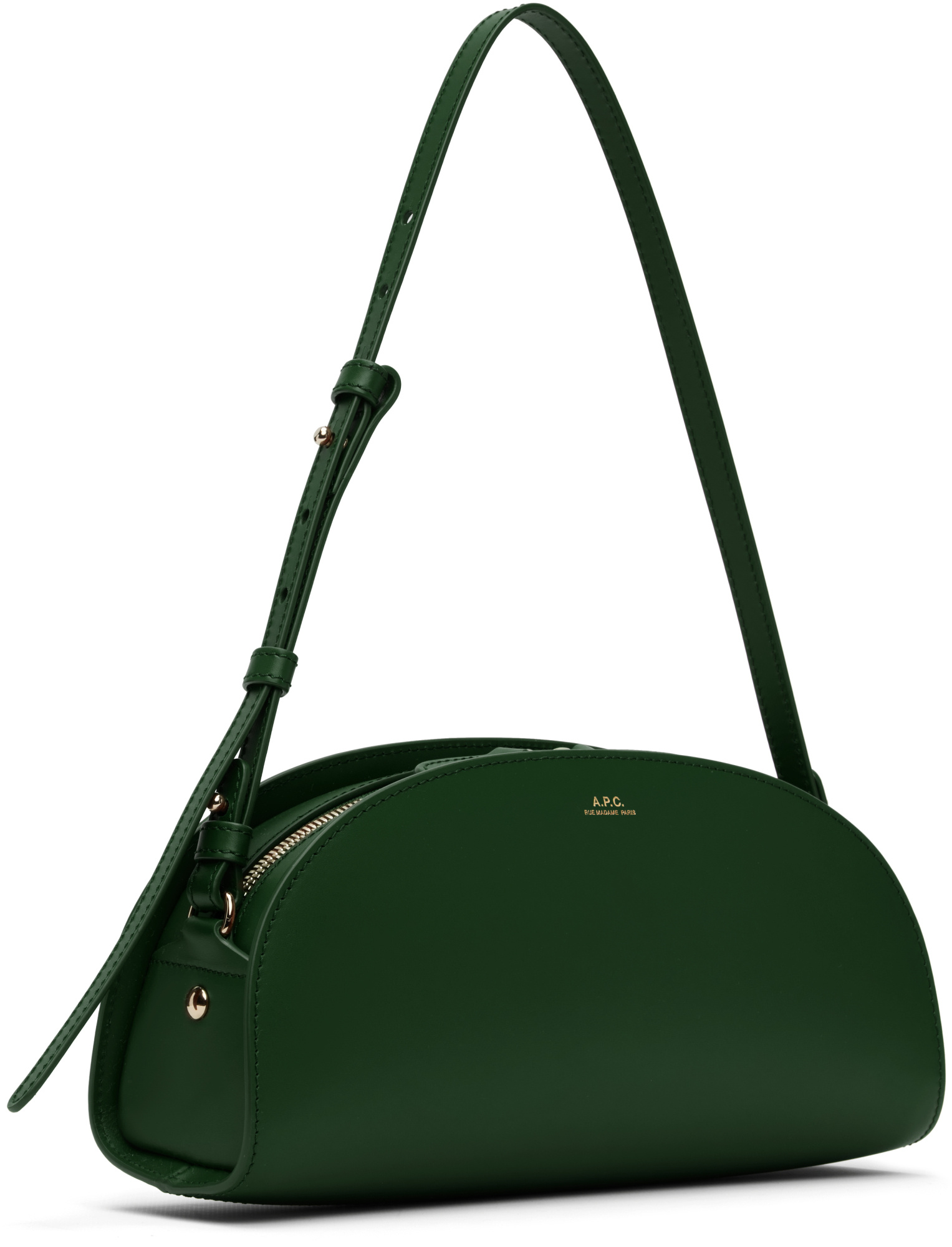 Apc Demi-lune Shoulder Bag In Green