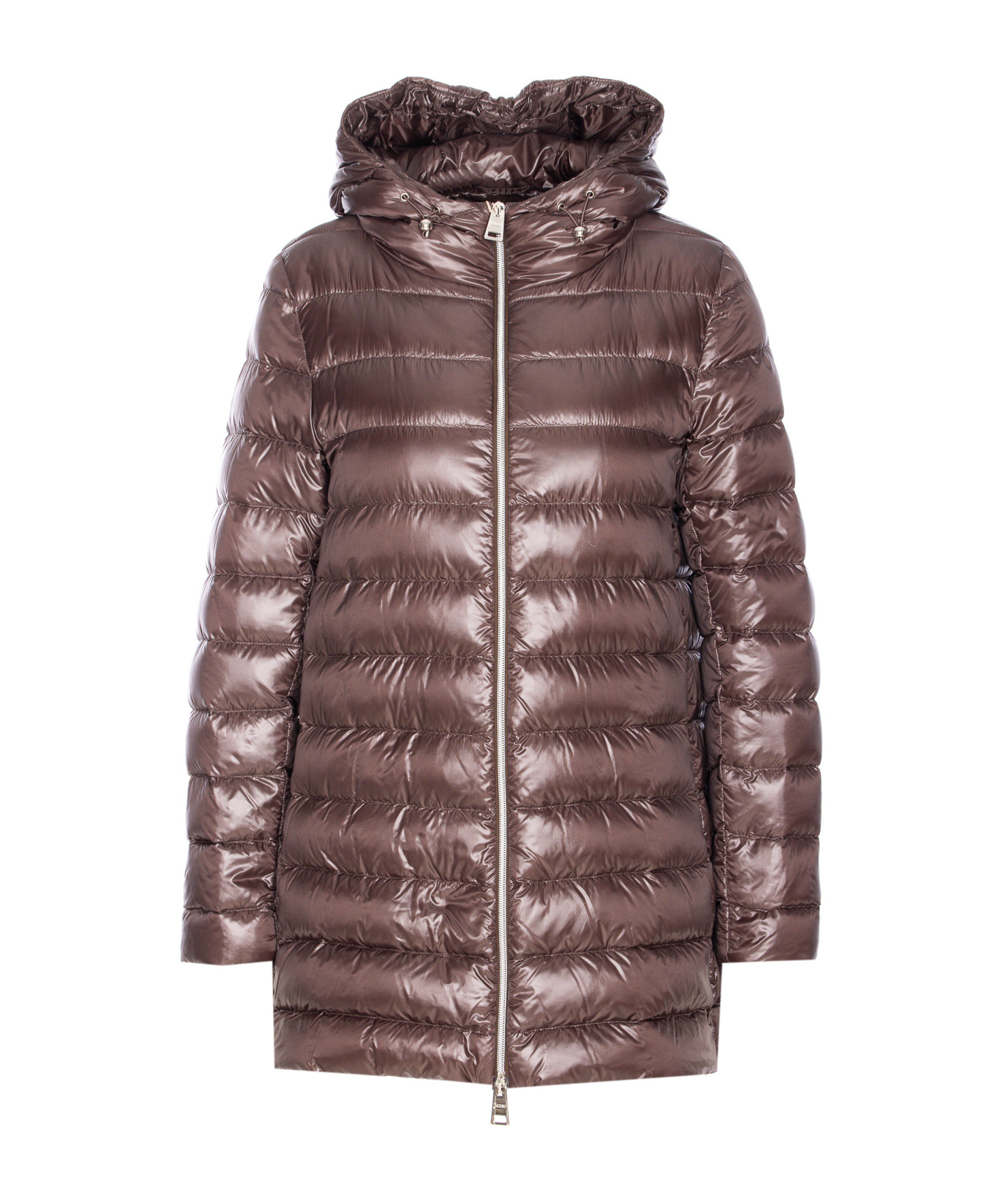 Herno Women A-shape Ultralight Down Jacket In Brown