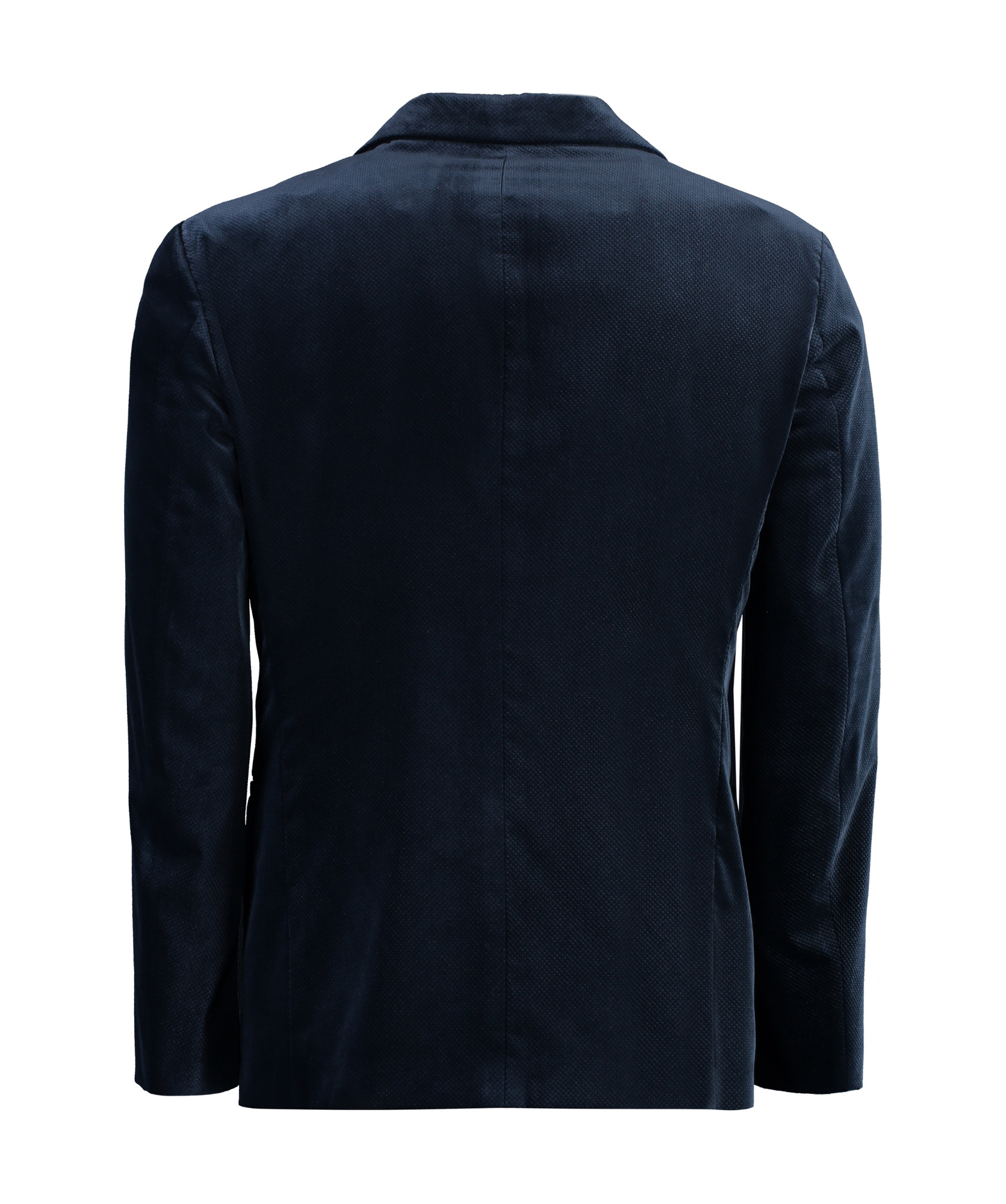 Giorgio Armani Single-breasted Velvet Jacket In Black