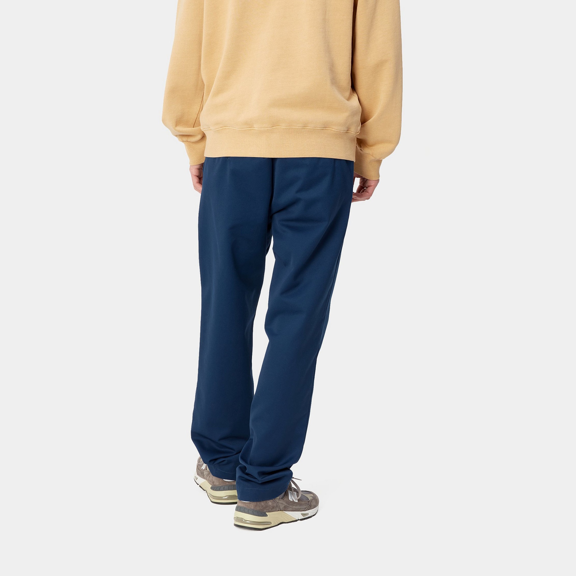 Carhartt Work In Progress Flint Straight Leg Twill Pants In Blue