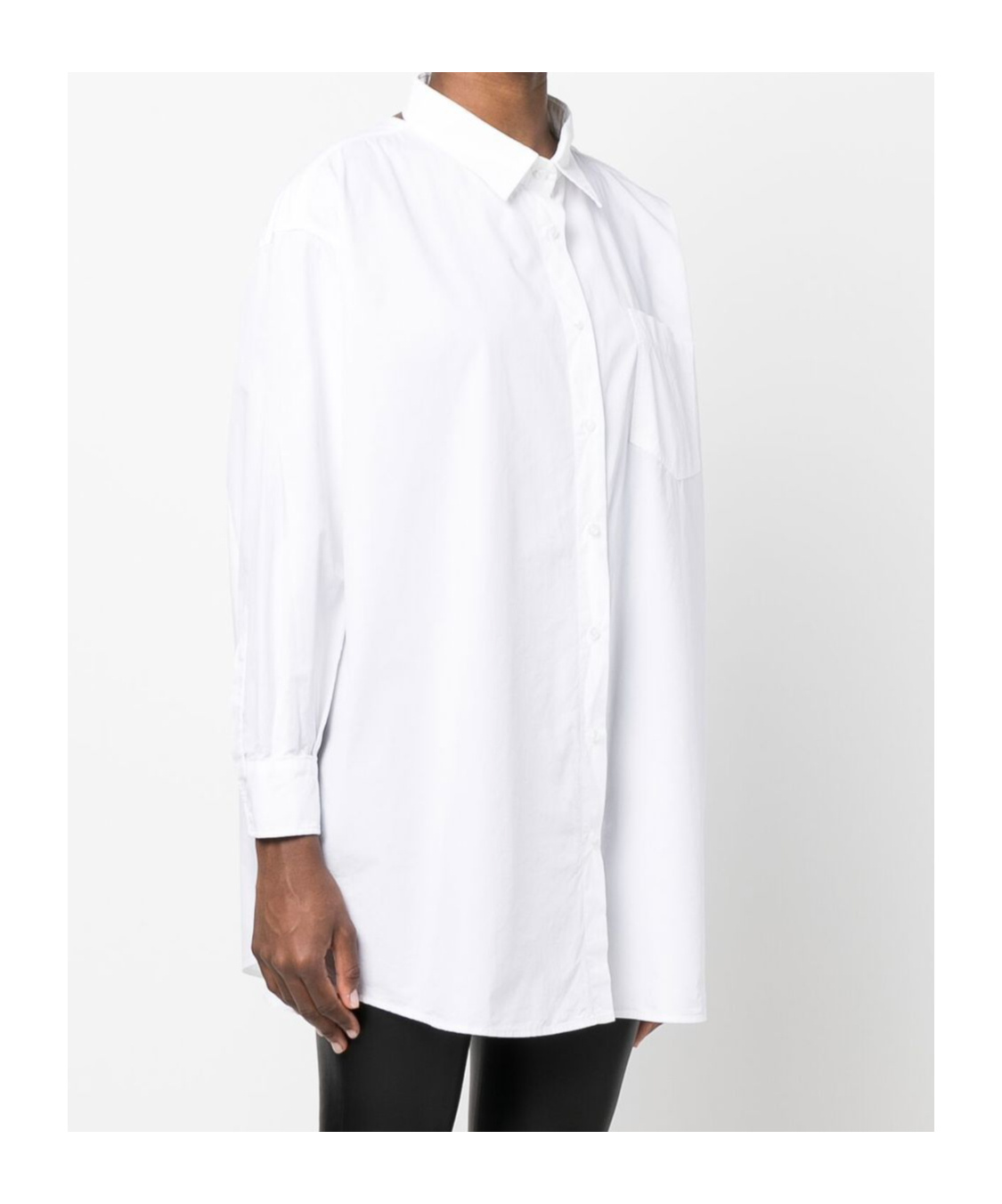 Iceberg Embroidered-logo Cut-out Shirt In White