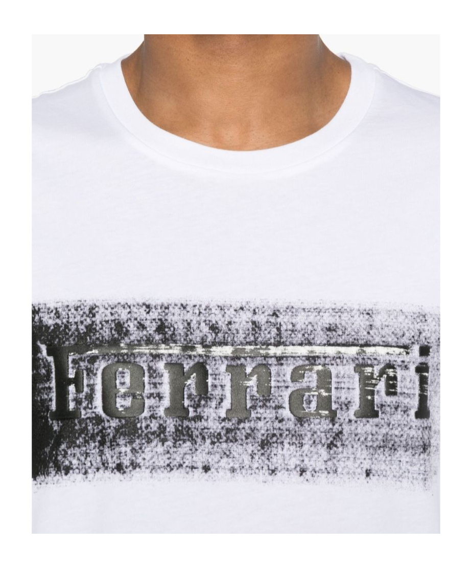 Ferrari Logo-graphic Cotton T-shirt