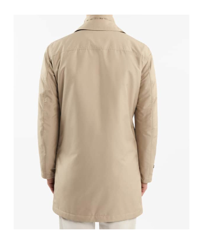 Fay Short Zipper Coat In Nude