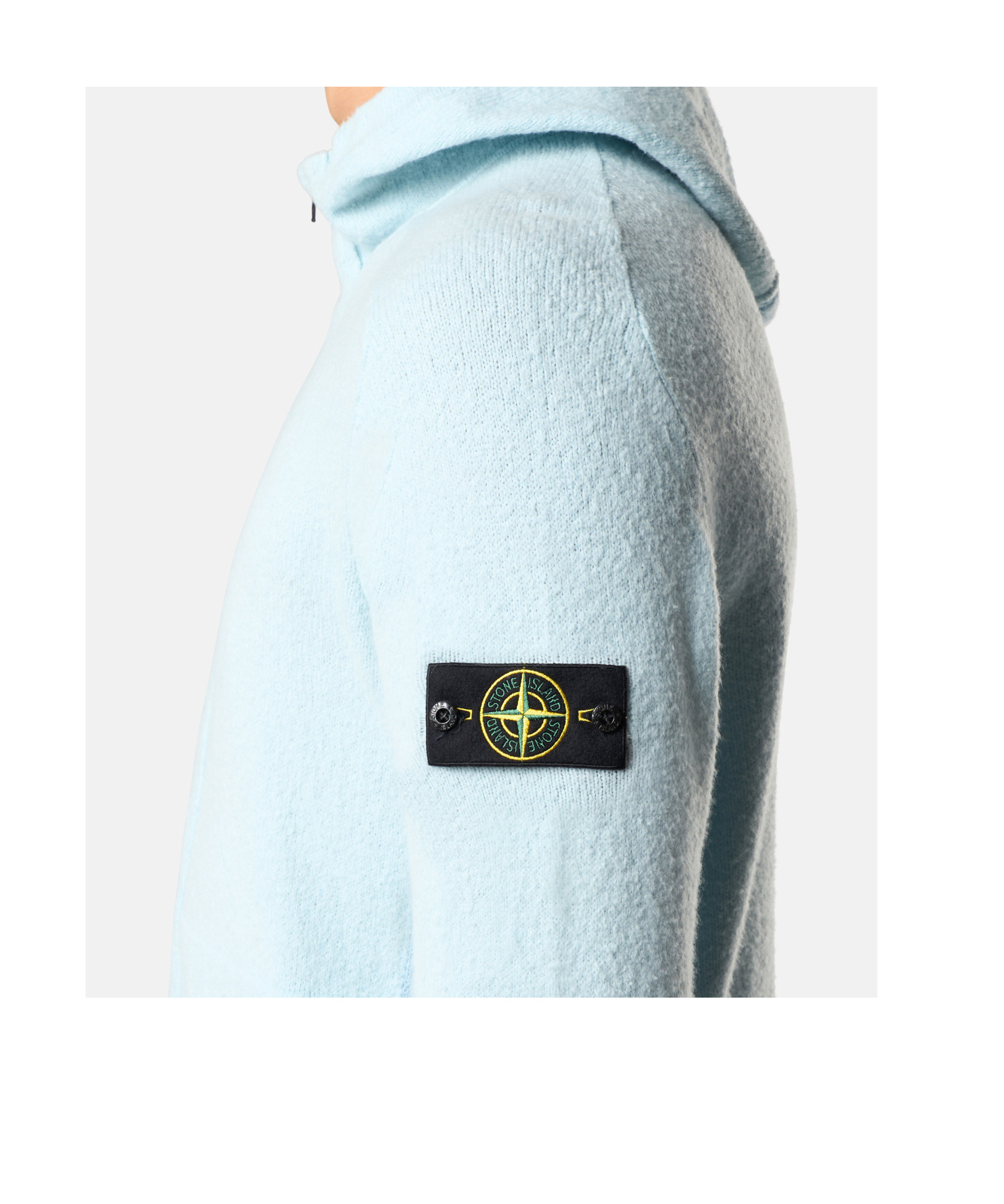 Stone Island 5100006 Gauzed Effect Soft Organic Cotton And Nylon In Blue