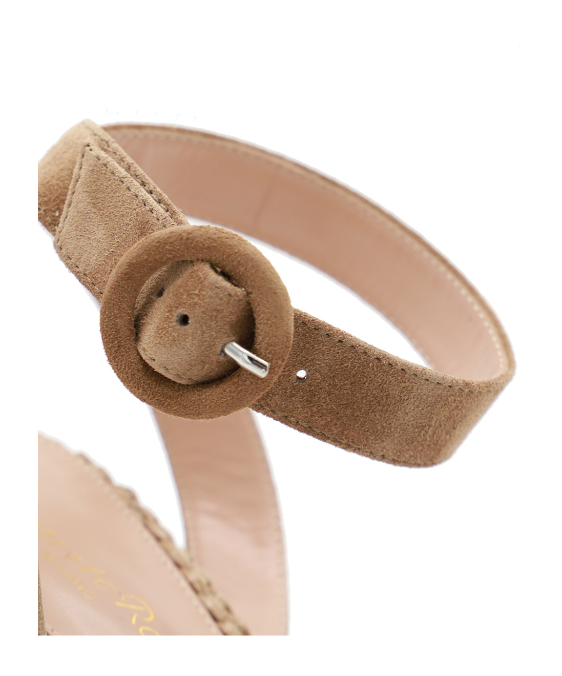Gianvito Rossi 85 Suede Espadrille Sandals In Nude