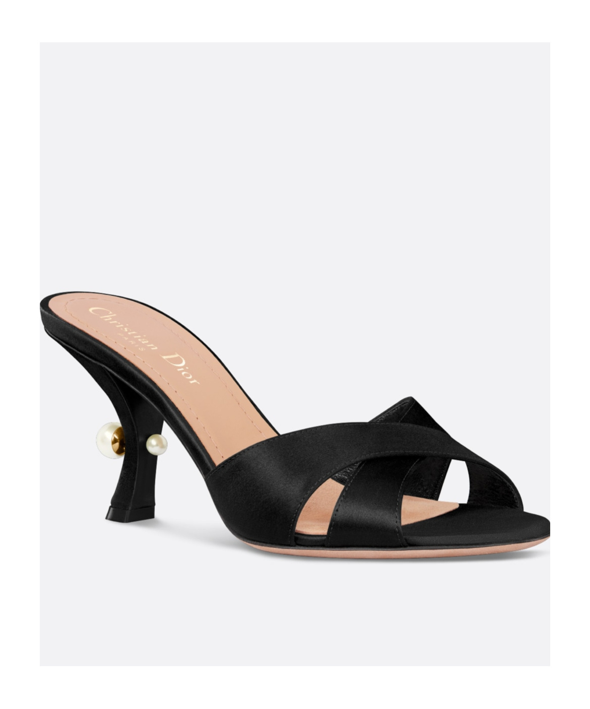 Dior Open-toed High-heeled Sandals In Black
