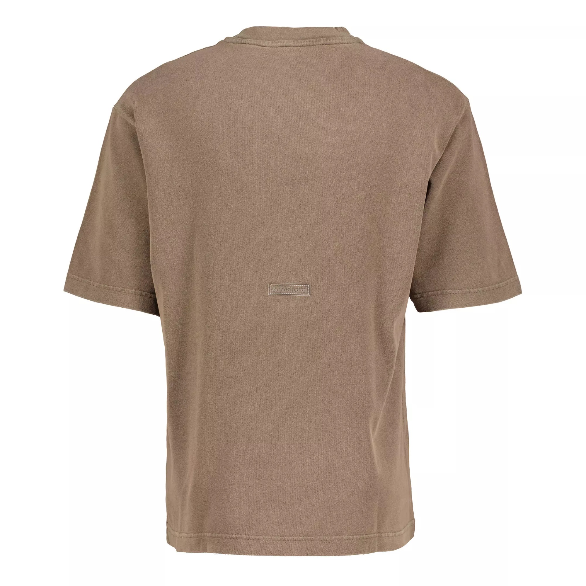 Shop Acne Studios Open-necked Black Shirt In Brown