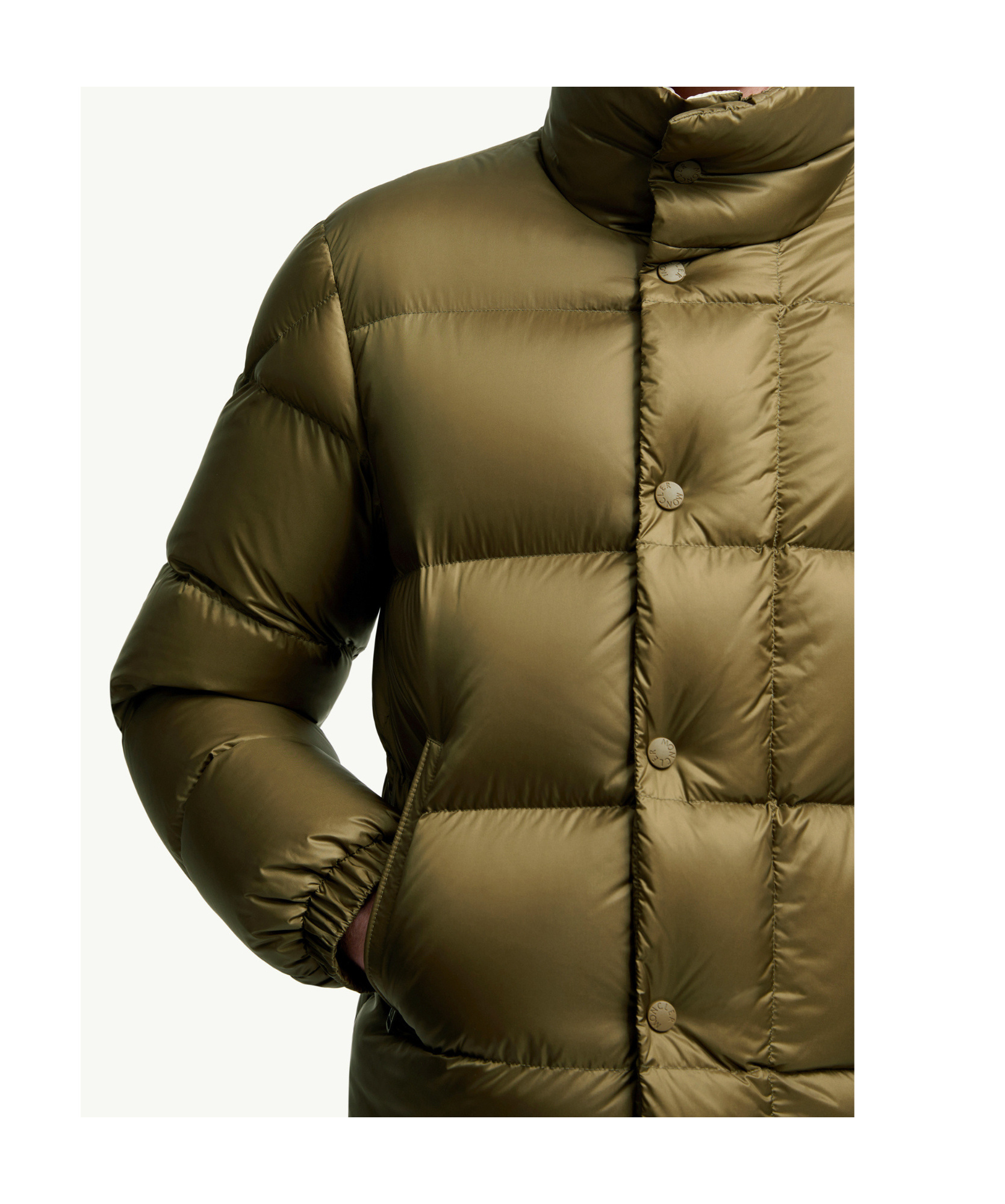 Moncler Tripiti Short Down Jacket In Green