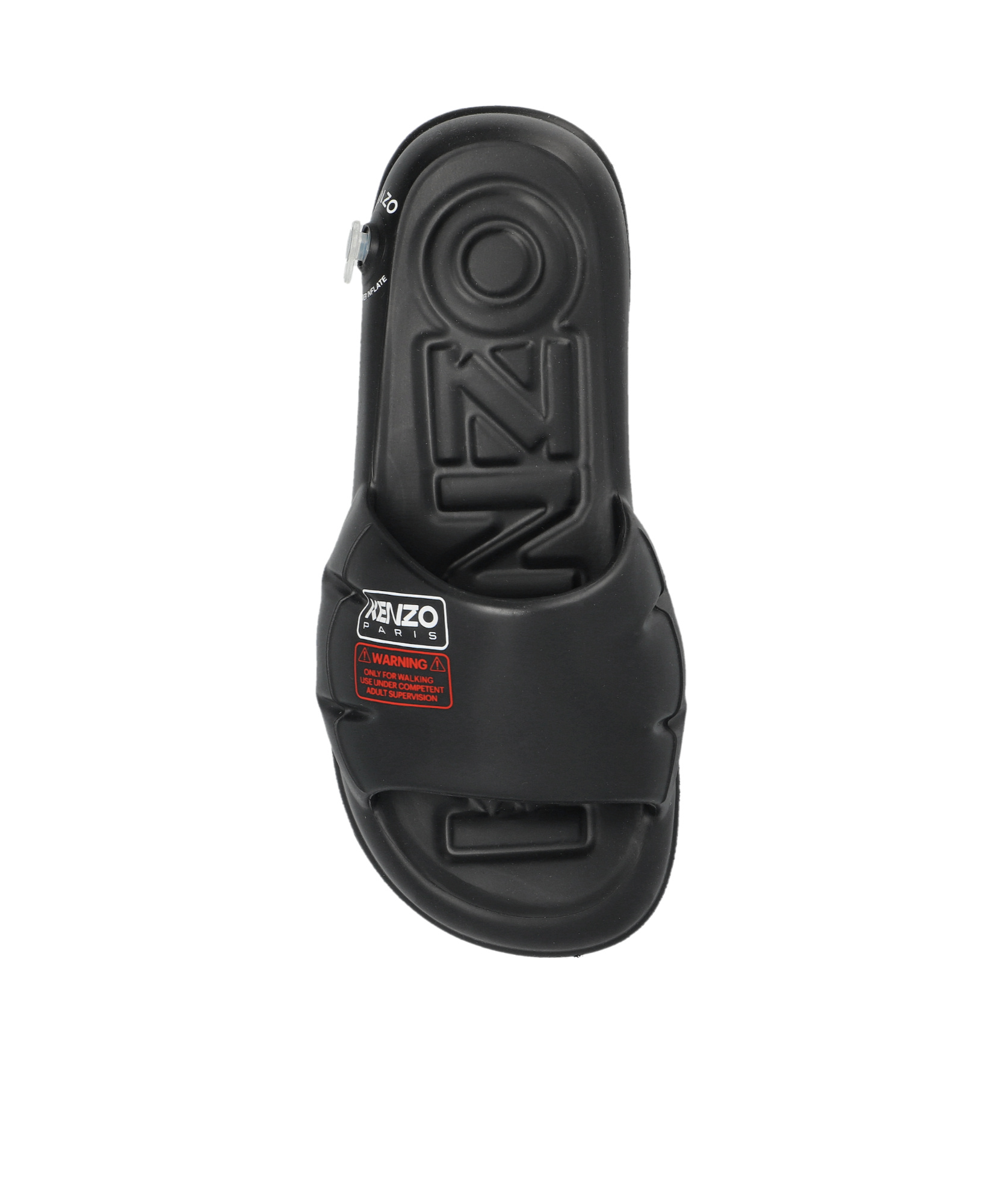 Kenzo Round Head Slippers In Black