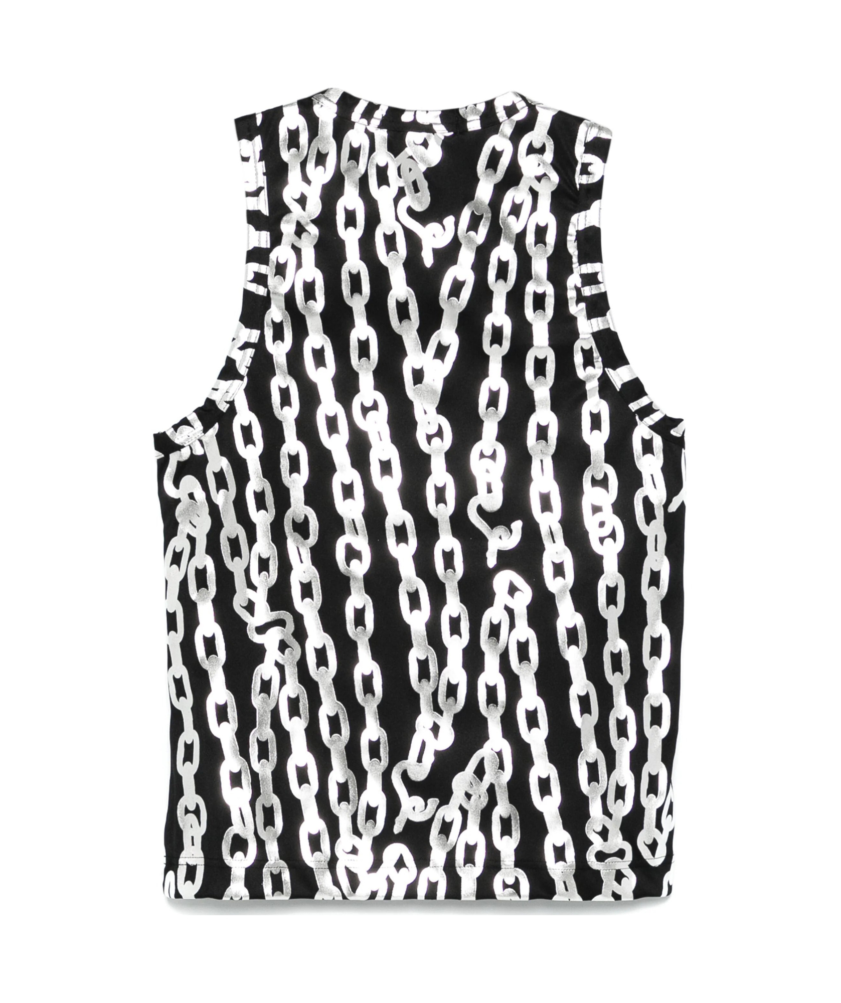 Comme Des Garçons Chain Printed Vest In Black