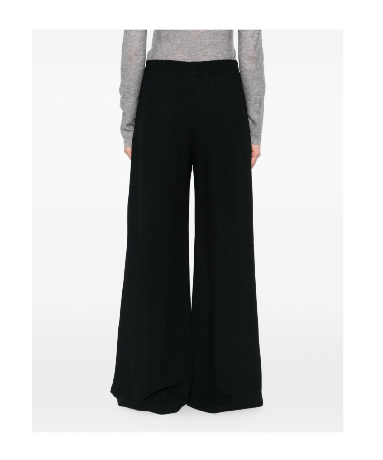 Fabiana Filippi Trousers Wide-leg Elasticated Waistband In Black