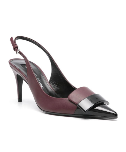 Sergio Rossi Pointed High-heeled Sandals In Black