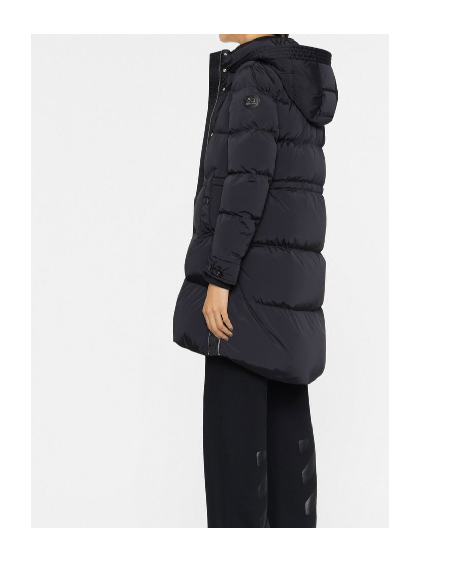 Woolrich Hooded Down Jacket In Black