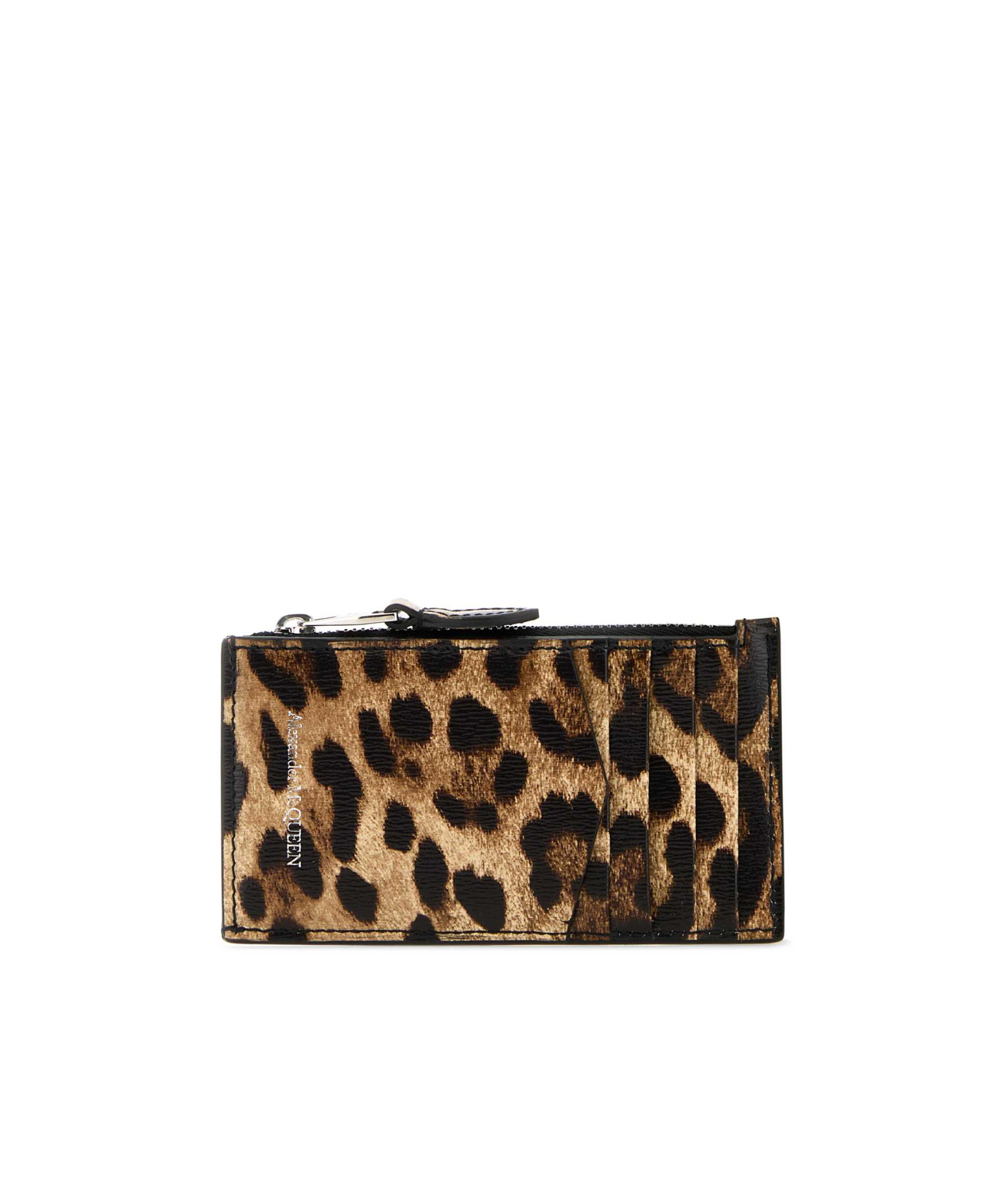 ALEXANDER MCQUEEN LEOPARD PRINT WALLET