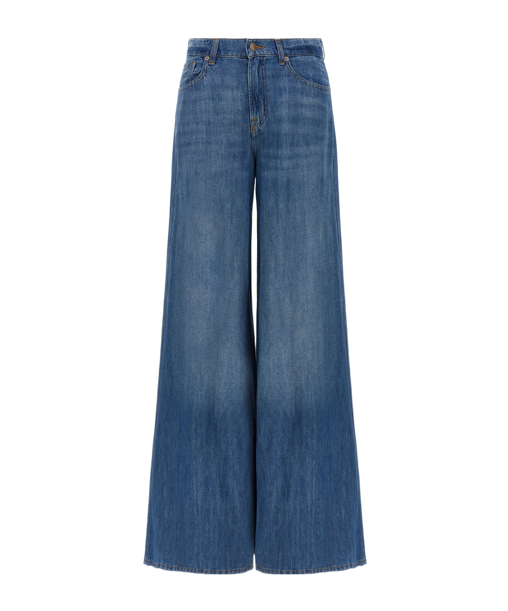 7 For All Mankind Willow Wide-leg Jeans In Blue