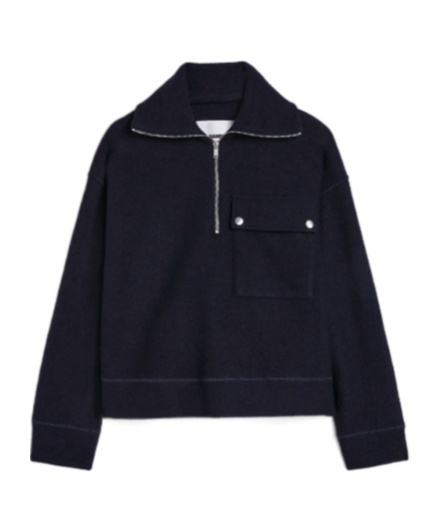 Jil Sander 124 Hn Long Sleeves Sweatshirt In Animal Print